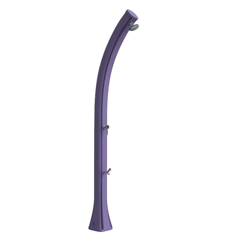 foto del prodotto doccia soalre in resina happy con lavapiedi colore viola cv h120 4005