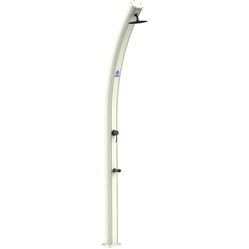 foto del prodotto doccia solare bianca in alluminio cm 15,4x15,7x226 sined doccia emi bianca