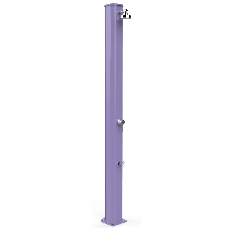 foto del prodotto doccia solare big jolly 40 litri in alluminio con lavapiedi colore viola cv-a320/4005