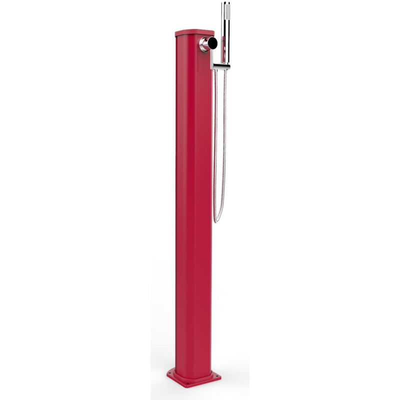 foto del prodotto doccia solare da esterno giardino 20l miscelatore e doccetta mobile arkema jolly go cherry