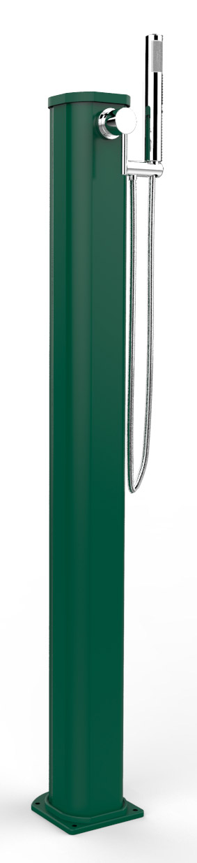 foto del prodotto doccia solare da esterno giardino 20l miscelatore e doccetta mobile arkema jolly go verde