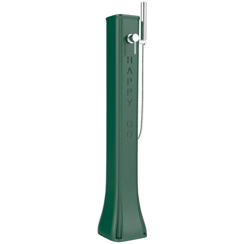 foto del prodotto doccia solare da giardino 23l miscelatore e doccetta mobile arkema happy go verde scuro