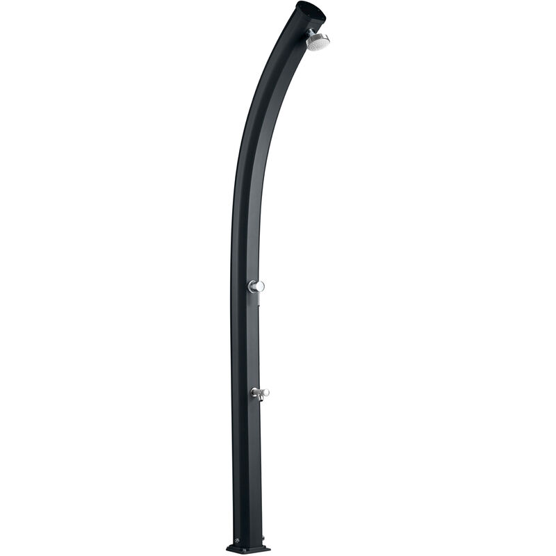 foto del prodotto doccia solare da giardino 25l miscelatore e lavapiedi arkema jolly grigio antracite