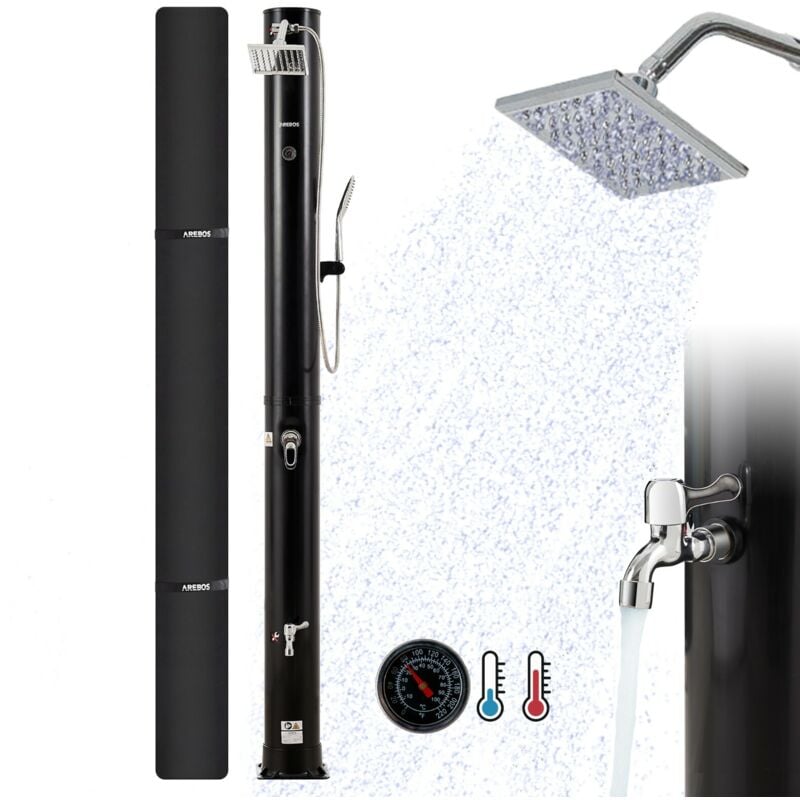 foto del prodotto doccia solare doccia in giardino doccia esterna con termometro 40 l arebos