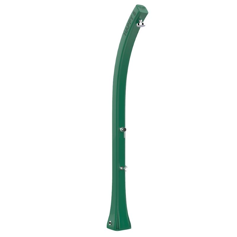 foto del prodotto doccia solare in polietilene happy five 24 litri con lavapiedi colore verde scuro cv f520 6016