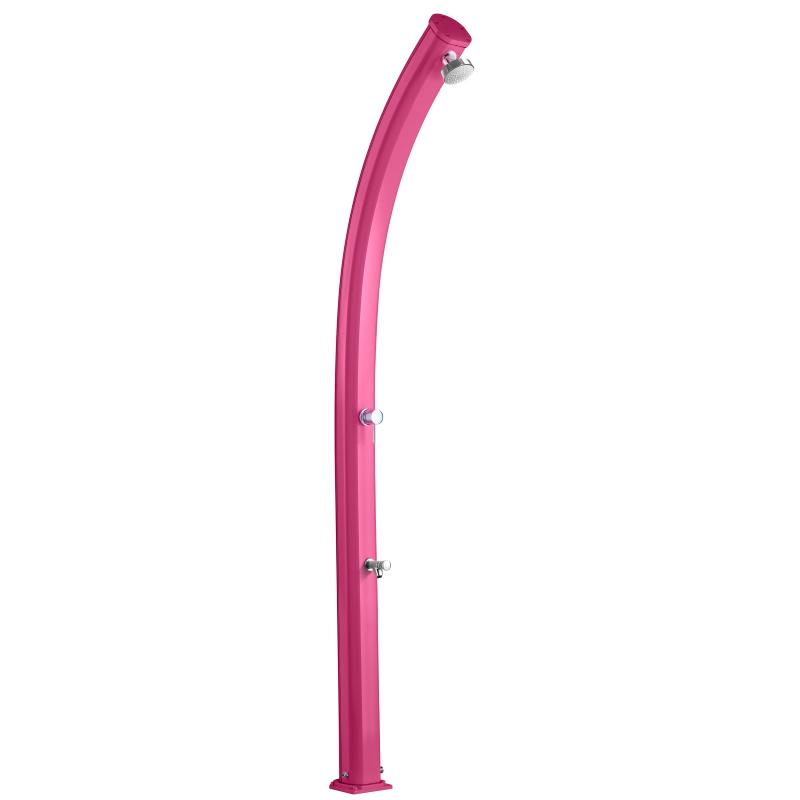 foto del prodotto doccia solare jolly 25 litri in alluminio con lavapiedi colore fuxia cv-a520 4003