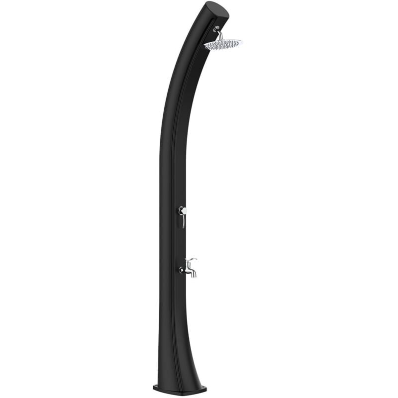foto del prodotto doccia solare nera grande cm 25x27x226,6 starmatrix rioxxl ss0935xxl black