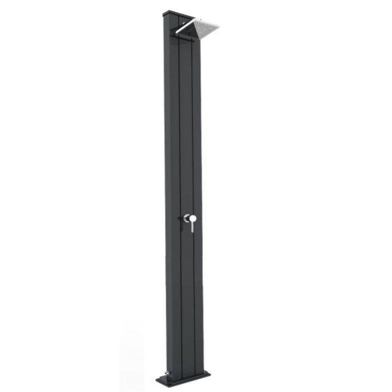foto del prodotto doccia tradizionale in alluminio spring s in alluminio con miscelatore colore antracite cv a205 7016