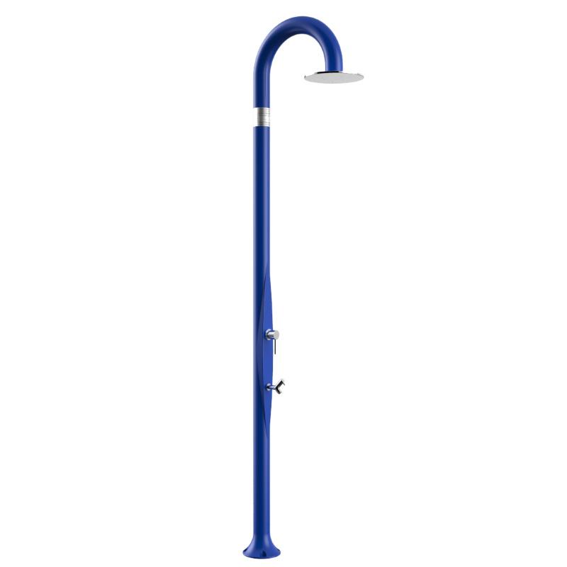 foto del prodotto doccia tradizionale in resina funny yin con miscelatore e lavapiedi colore blu cv-t325/5002