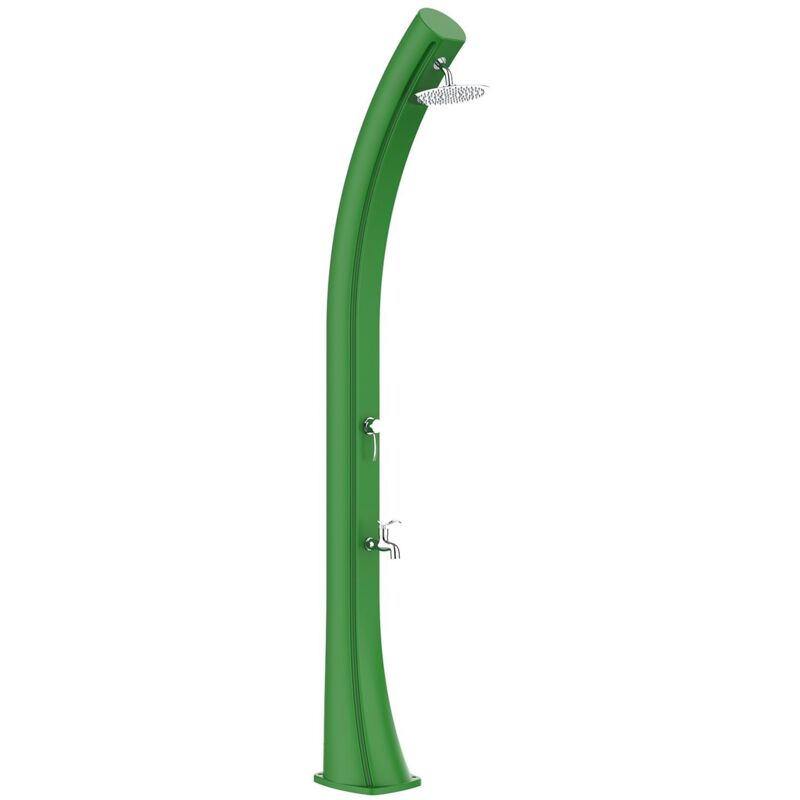 foto del prodotto doccia xxl 40 verde acqua calda dal sole cm 25x27x226,6 mpc docciasolare rioxxl verde