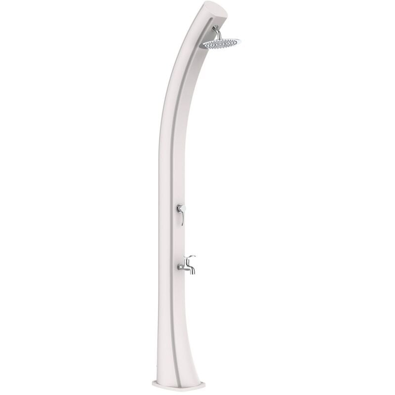 foto del prodotto doccia xxl bianca acqua calda dal sole cm 25x27x226,6 mpc docciasolare rioxxl bianco