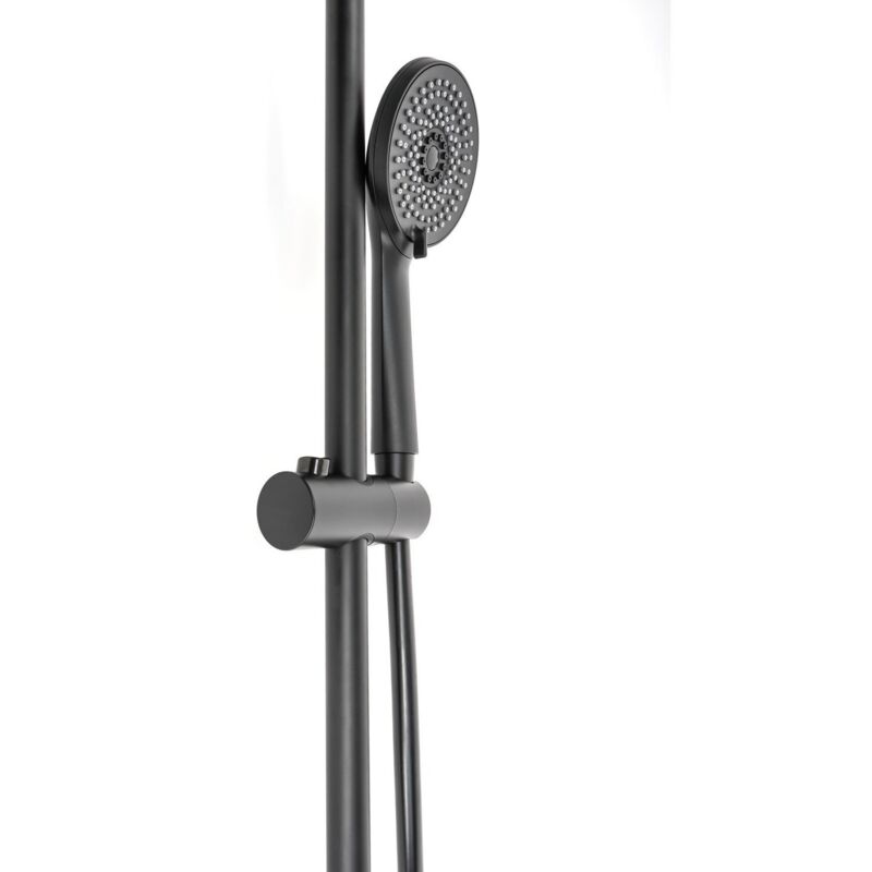 foto del prodotto doccietta nero opaco in abs mod. ermes - metaform