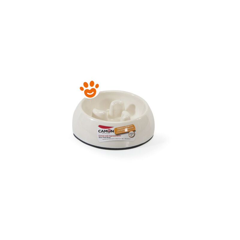 foto del prodotto dog cat ciotola anti ingozzamento melamina 17cm dog cat ciotola anti ingozzamento melamina 17cm confezione da 1 pezzo colori assortiti 