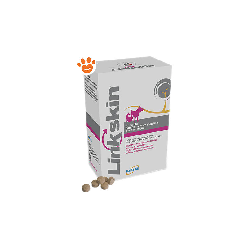 foto del prodotto dog cat linkskin compresse dog cat linkskin compresse confezione da 32 compresse drn