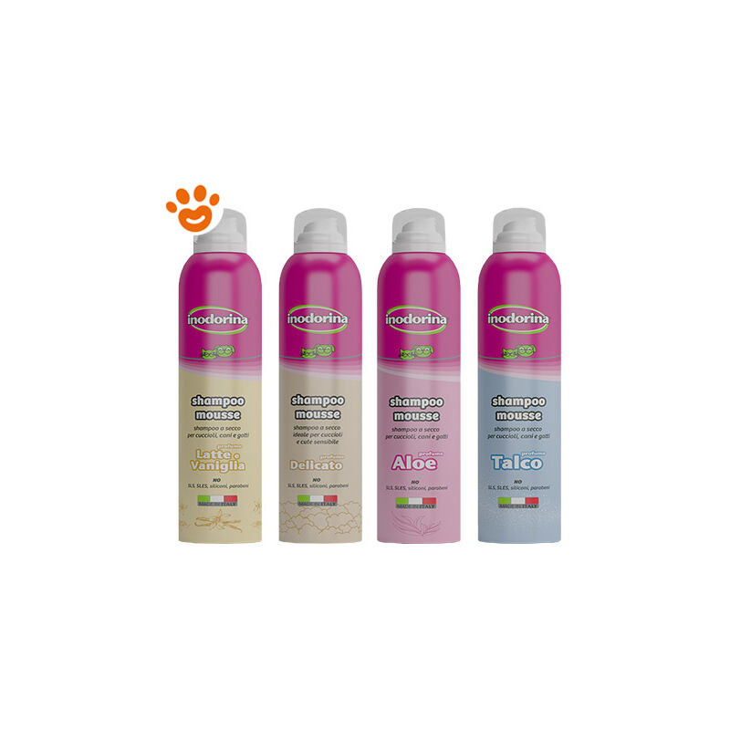 foto del prodotto dog cat shampoo mousse dog cat shampoo mousse latte e vaniglia 300 ml inodorina