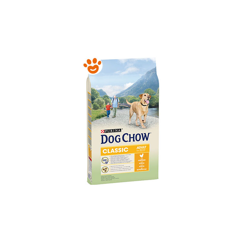 foto del prodotto dog chow classic adult pollo sacco da 10 kg purina