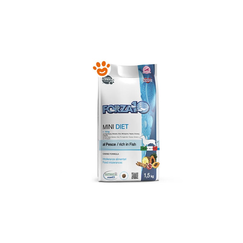 foto del prodotto dog diet mini adult al pesce dog diet mini adult al pesce - sacco da 1,5 kg - forza10