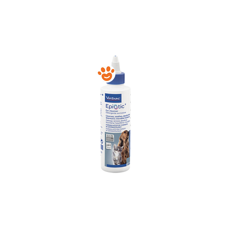 foto del prodotto dog e cat epiotic detergente auricolare dog e cat epiotic detergente auricolare confezione da 125 ml virbac