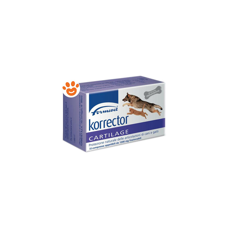 foto del prodotto dog e cat korrector cartilage dog e cat korrector cartilage confezione da 32 compresse formevet
