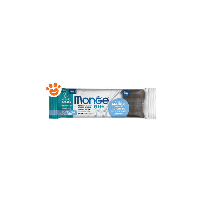 foto del prodotto dog gift meat bars puppy junior maiale con latte omaggio dog gift meat bars puppy junior maiale con latte omaggio confezione da 40 gr 