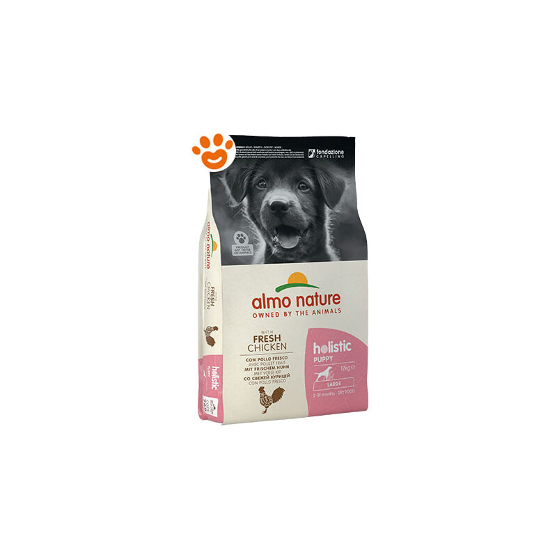 foto del prodotto dog holistic puppy large pollo dog holistic puppy large pollo sacco da 12 kg almo nature