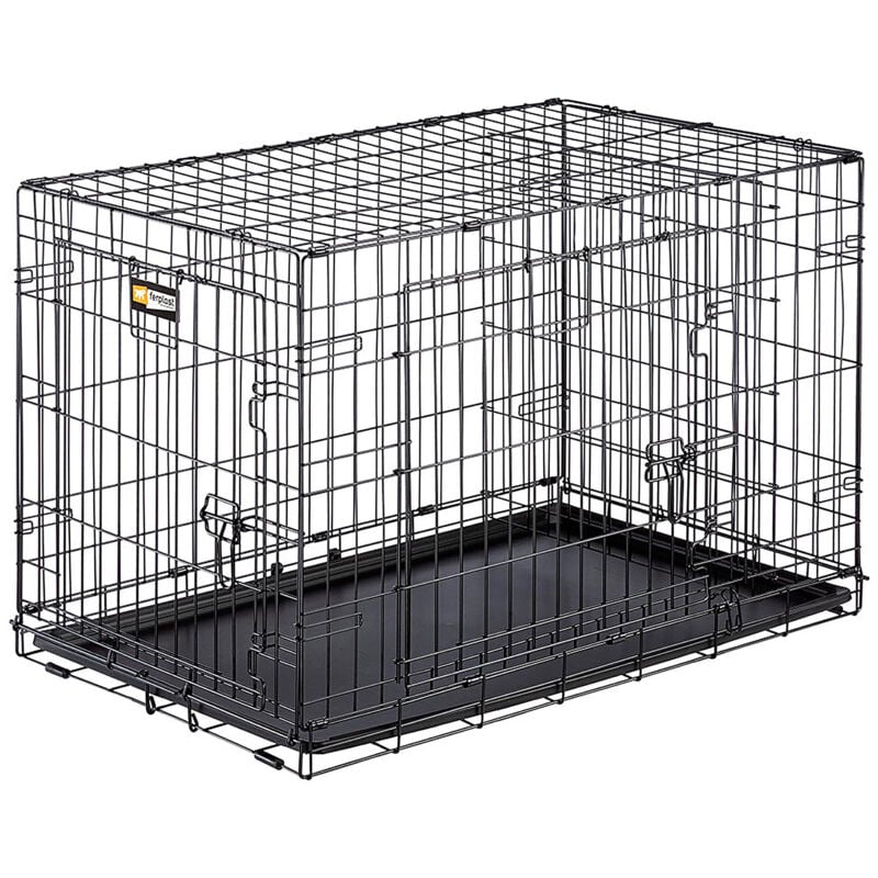 foto del prodotto dog inn box pieghevole per cani in varie misure.. variante dog inn 90 misure 92.7 x 58.1 x h 62.5 cm nero ferplast