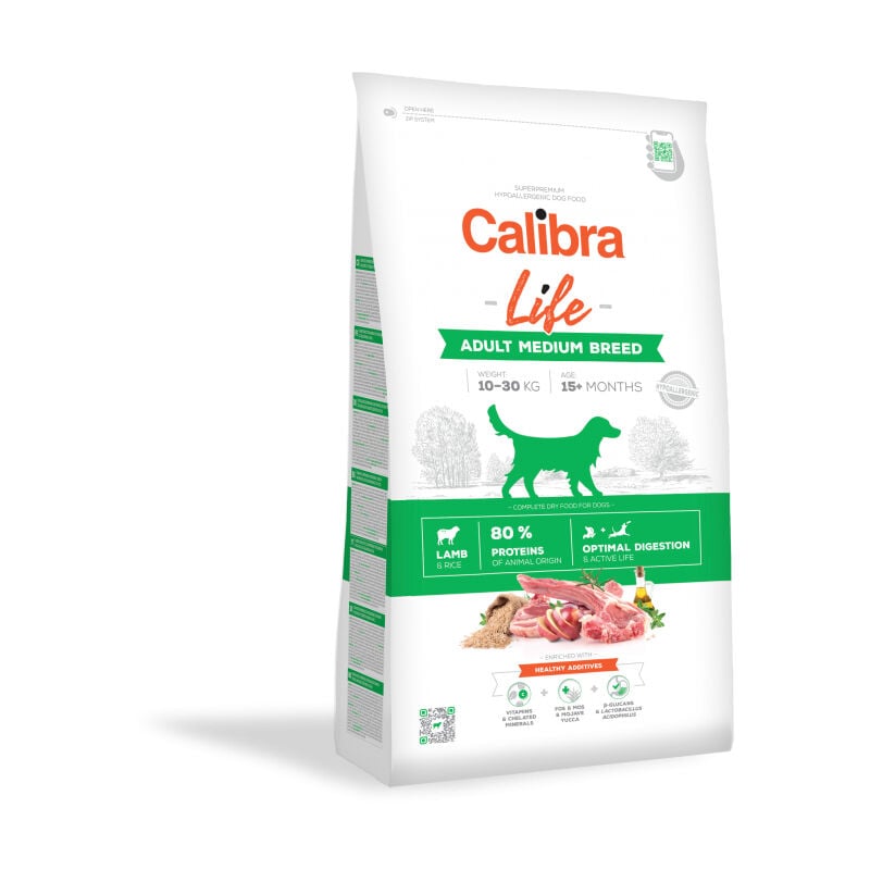 foto del prodotto dog life medium razza medie corpo 12kg - calibra