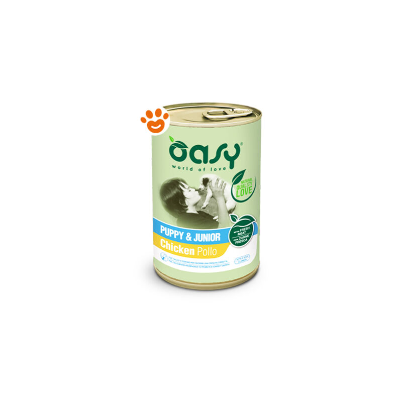 foto del prodotto dog lifestage puppy junior pollo dog lifestage puppy junior pollo lattina da 400 gr oasy