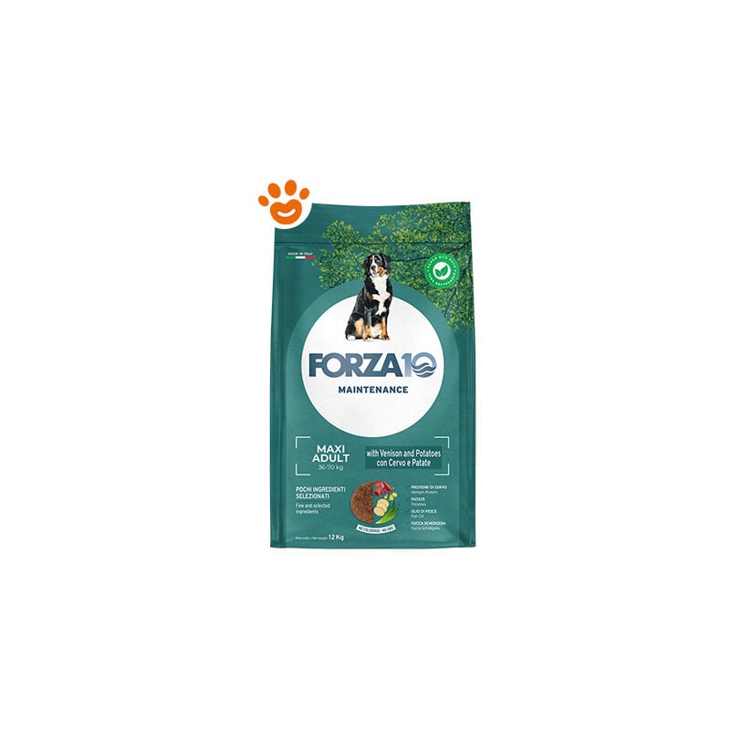 foto del prodotto dog maintenance maxi adult cervo e patate dog maintenance maxi adult cervo e patate - sacco da 12 kg - forza10