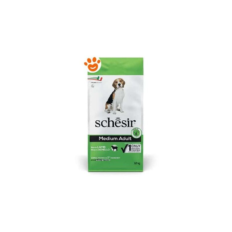 foto del prodotto dog medium adult mantenimento agnello dog medium adult mantenimento agnello - sacco da 12 kg - schesir