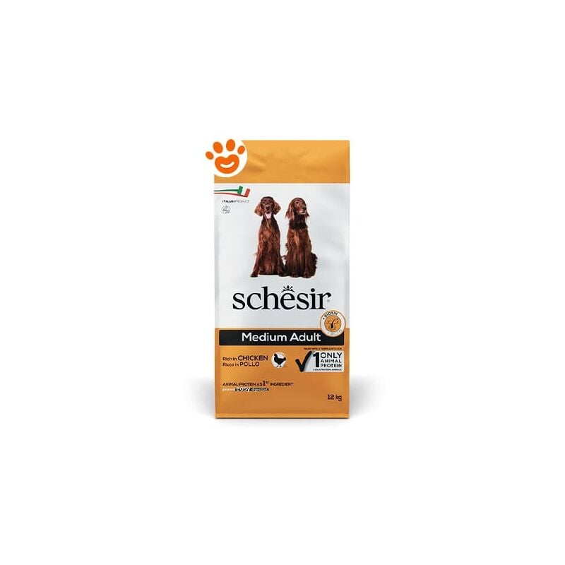 foto del prodotto dog medium adult mantenimento pollo dog medium adult mantenimento pollo any, sacco da 12 kg schesir