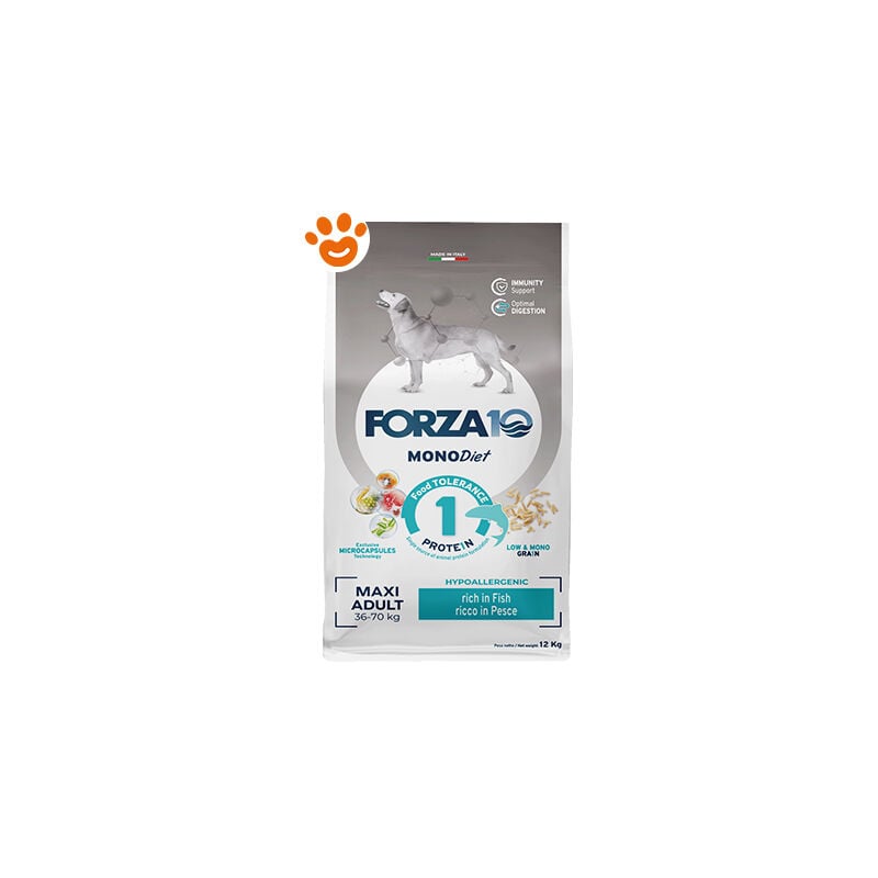 foto del prodotto dog monodiet maxi adult pesce dog monodiet maxi adult pesce sacco da 12 kg forza10