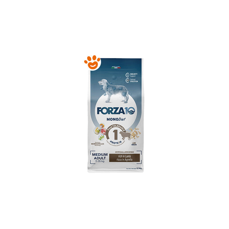 foto del prodotto dog monodiet medium adult agnello dog monodiet medium adult agnello sacco da 1,5 kg forza10