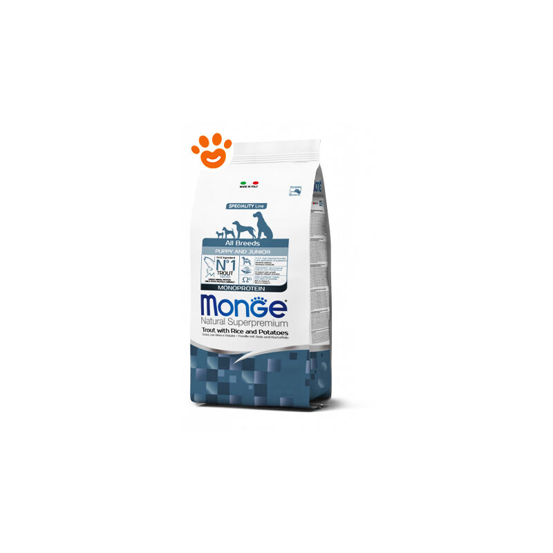 foto del prodotto dog natural superpremium all breeds puppy junior trota, riso e patate dog natural superpremium all breeds puppy junior trota, riso e patate