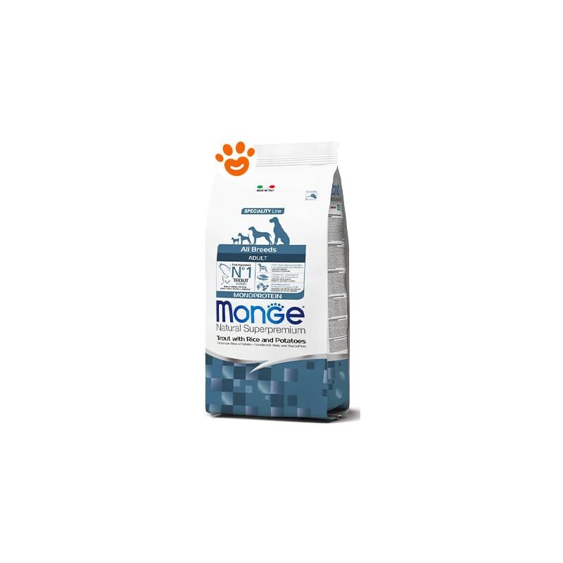 foto del prodotto dog natural superpremium monoprotein adult all breeds trota riso e patate dog natural superpremium monoprotein adult all breeds trota riso e patate