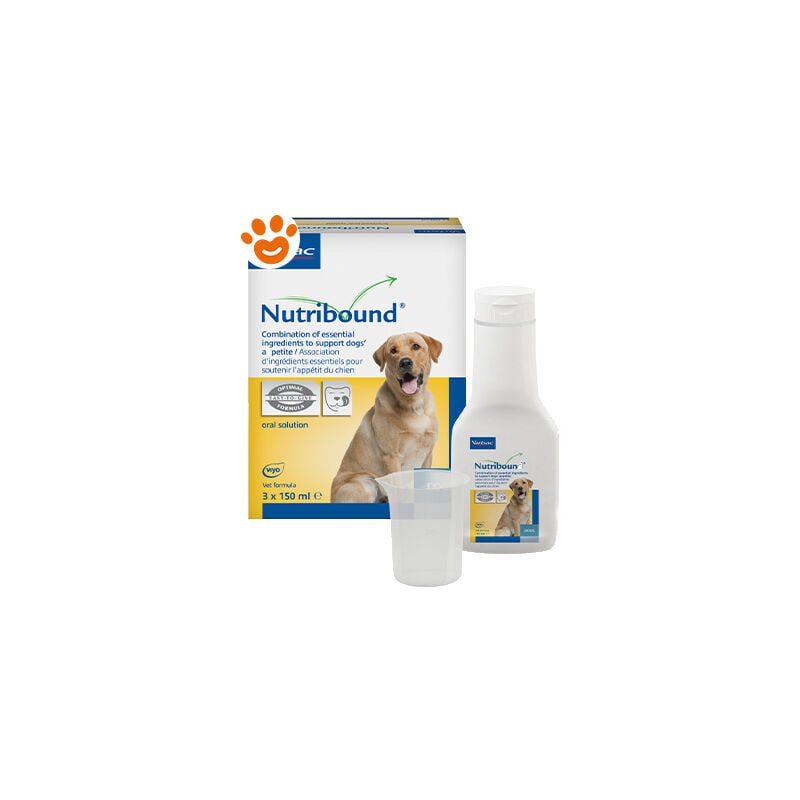 foto del prodotto dog nutribound 150ml dog nutribound 150ml confezione da 3 pezzi virbac