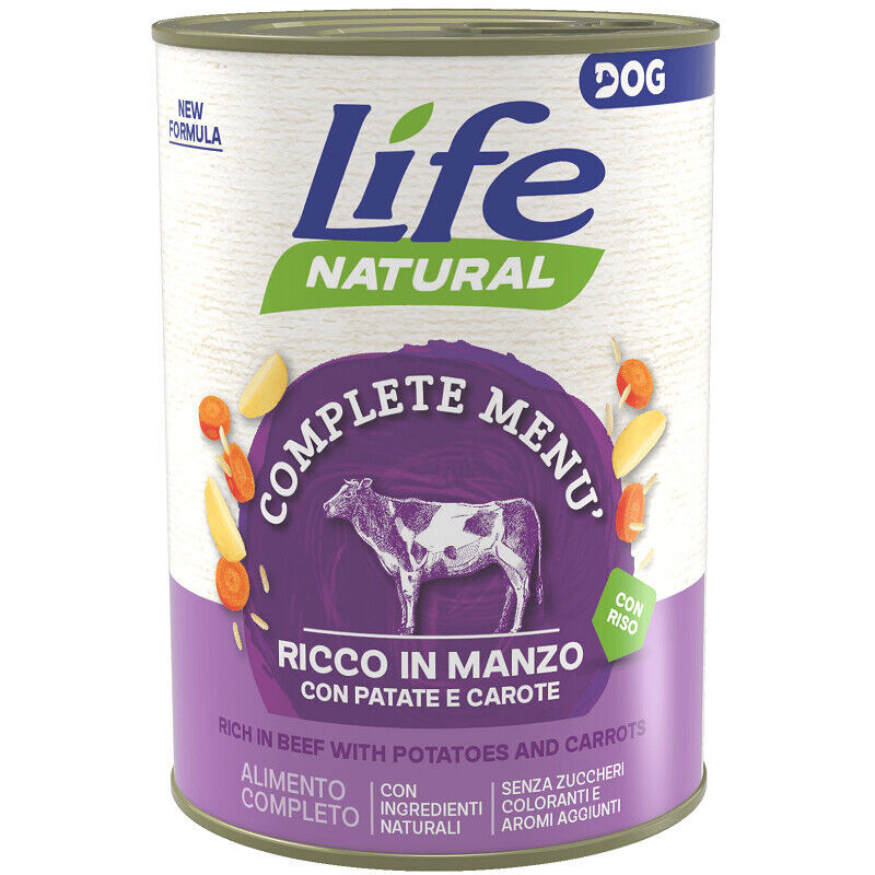 foto del prodotto dog nutrition plus complete per cane da 400g life