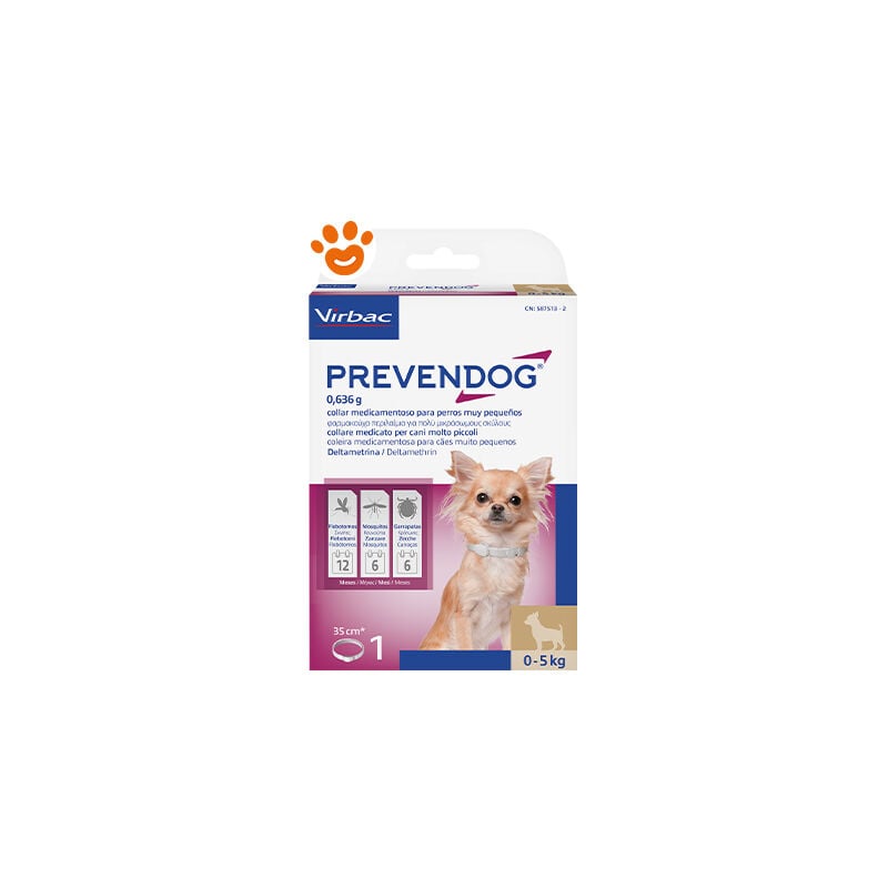 foto del prodotto dog prevendog collari 35 cm 0 5 kg dog prevendog collari 35 cm 0 5 kg confezione da 1 collare virbac