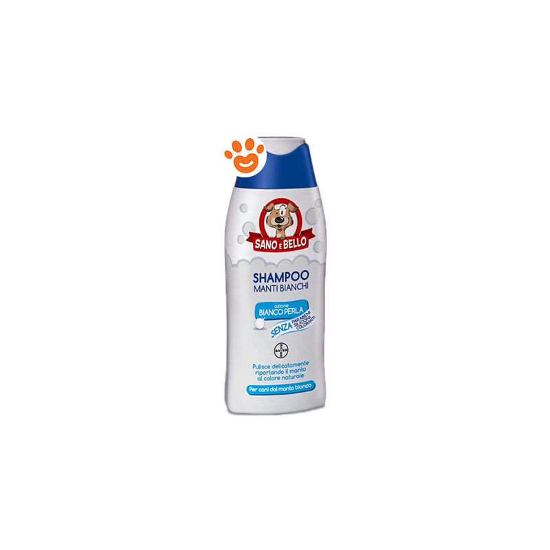 foto del prodotto dog sano e bello shampoo manti bianchi dog sano e bello shampoo manti bianchi confezione da 250 ml bayer