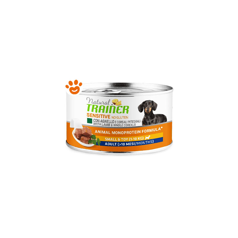 foto del prodotto dog sensitive no gluten adult small toy agnello e cereali integrali dog sensitive no gluten adult small toy agnello e cereali integrali lattina