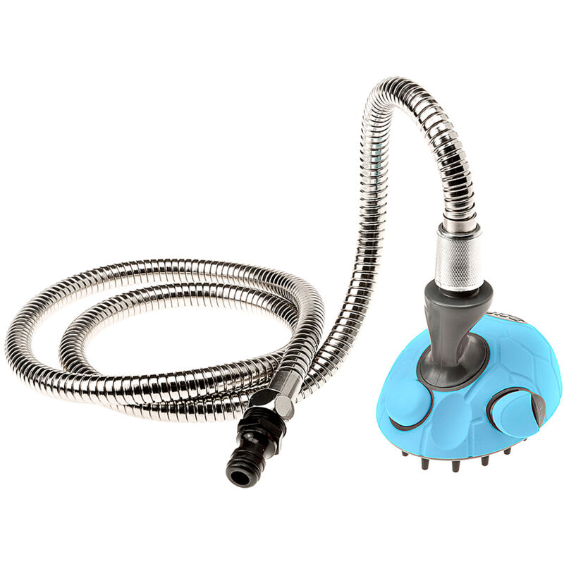 foto del prodotto dog shower doccetta multifunzione per cani con dispenser per sapone. variante dog shower misure 150 cm ferplast
