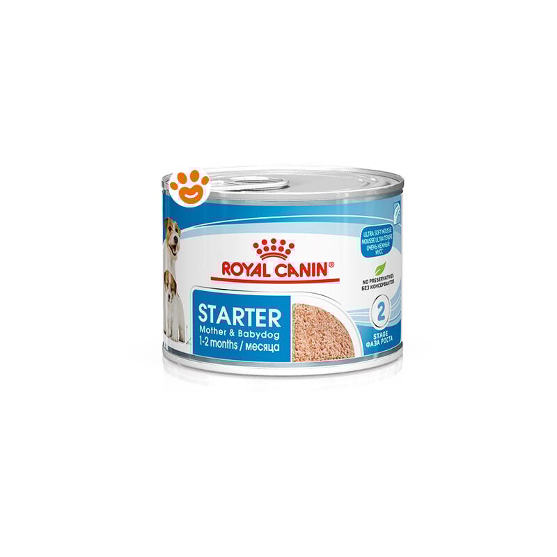 foto del prodotto dog starter mousse mother babydog dog starter mousse mother babydog lattina da 195 gr royal canin