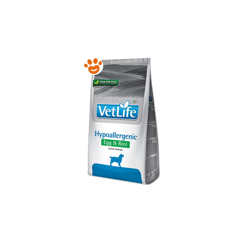 foto del prodotto dog vet life hypoallergenic egg e rice dog vet life hypoallergenic egg e rice sacco da 12 kg farmina