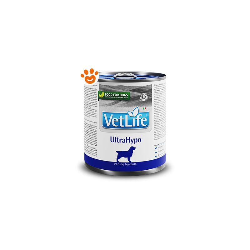 foto del prodotto dog vet life ultrahypo dog vet life ultrahypo lattina da 300 gr farmina