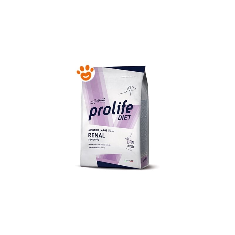foto del prodotto dog veterinary medium large renal sensitive dog veterinary medium large renal sensitive sacco da 2 kg prolife