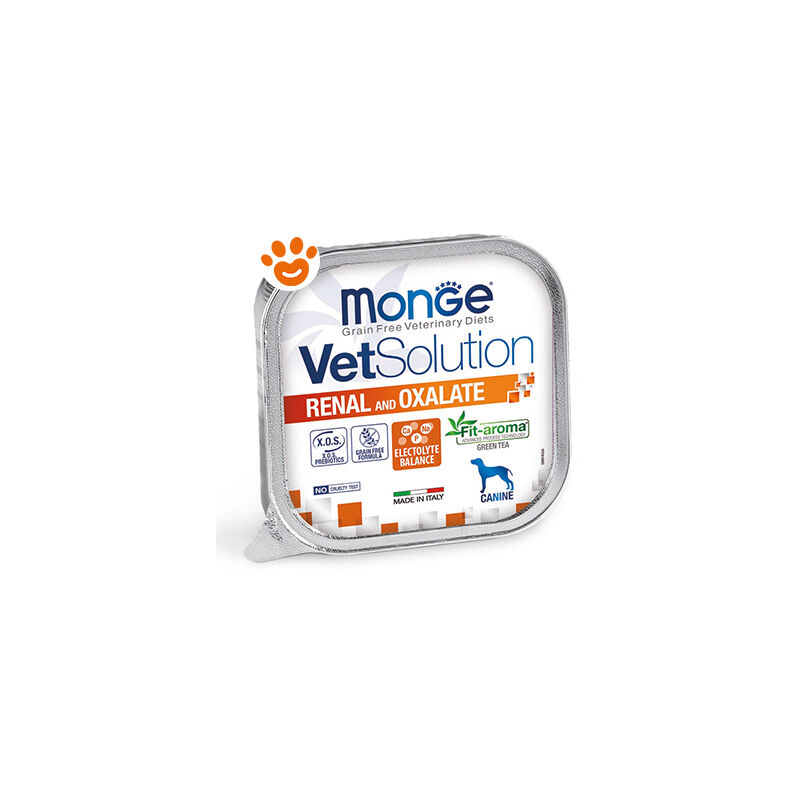 foto del prodotto dog vetsolution renal e oxalate dog vetsolution renal e oxalate vaschetta da 150 gr monge