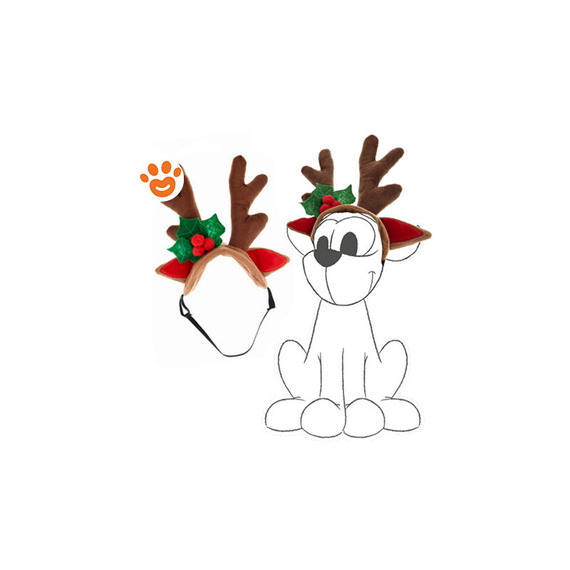 foto del prodotto dog xmas cerchietto rennina cerchietto ferribiella