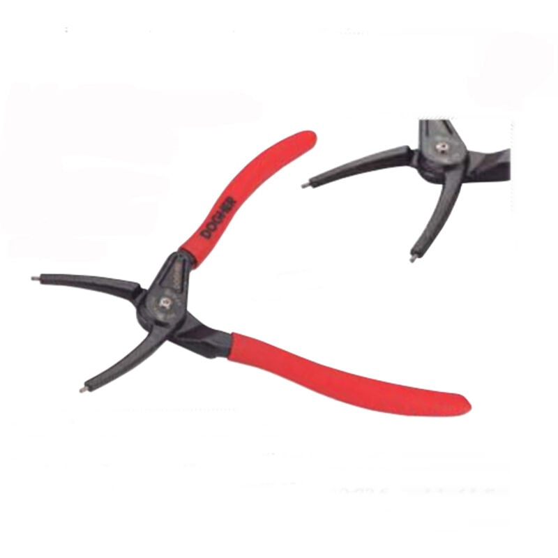 foto del prodotto dogher pinza seeger anelli elastici interni becchi dritti 140 155 180 220mm 140mm 