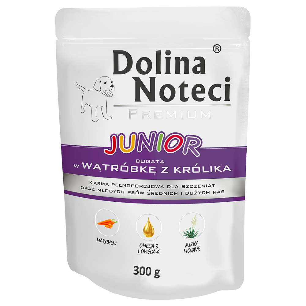 foto del prodotto dolina noteci junior in busta, 10 x 300 g fegato di coniglio