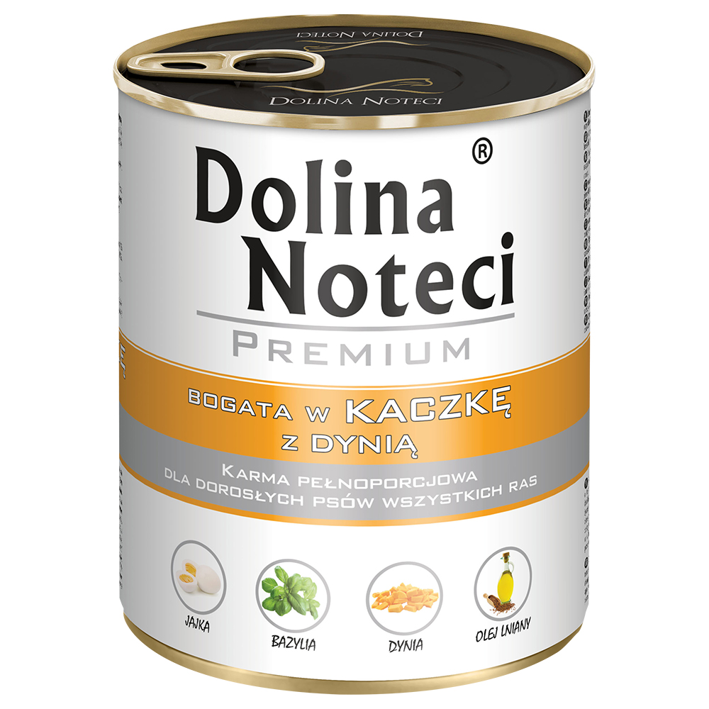 foto del prodotto dolina noteci premium, megapack risparmio 24 x 800 g - anatra e zucca